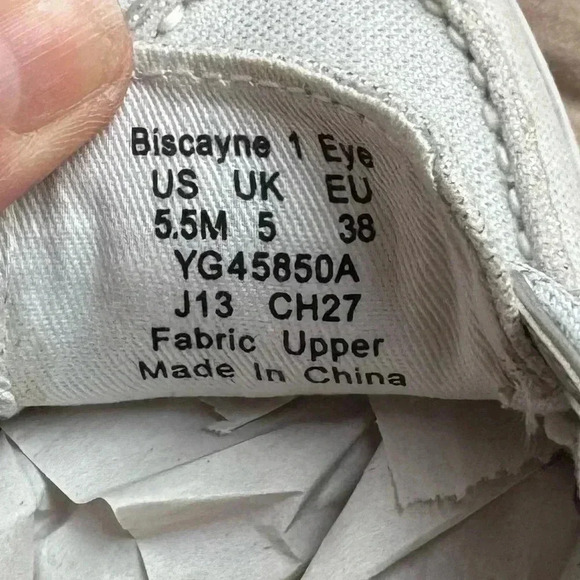 Sperry Top Biscayne Sider Bahama Women White Shimmer Boat Shoe SZ 5.5 - Picture 7 of 9